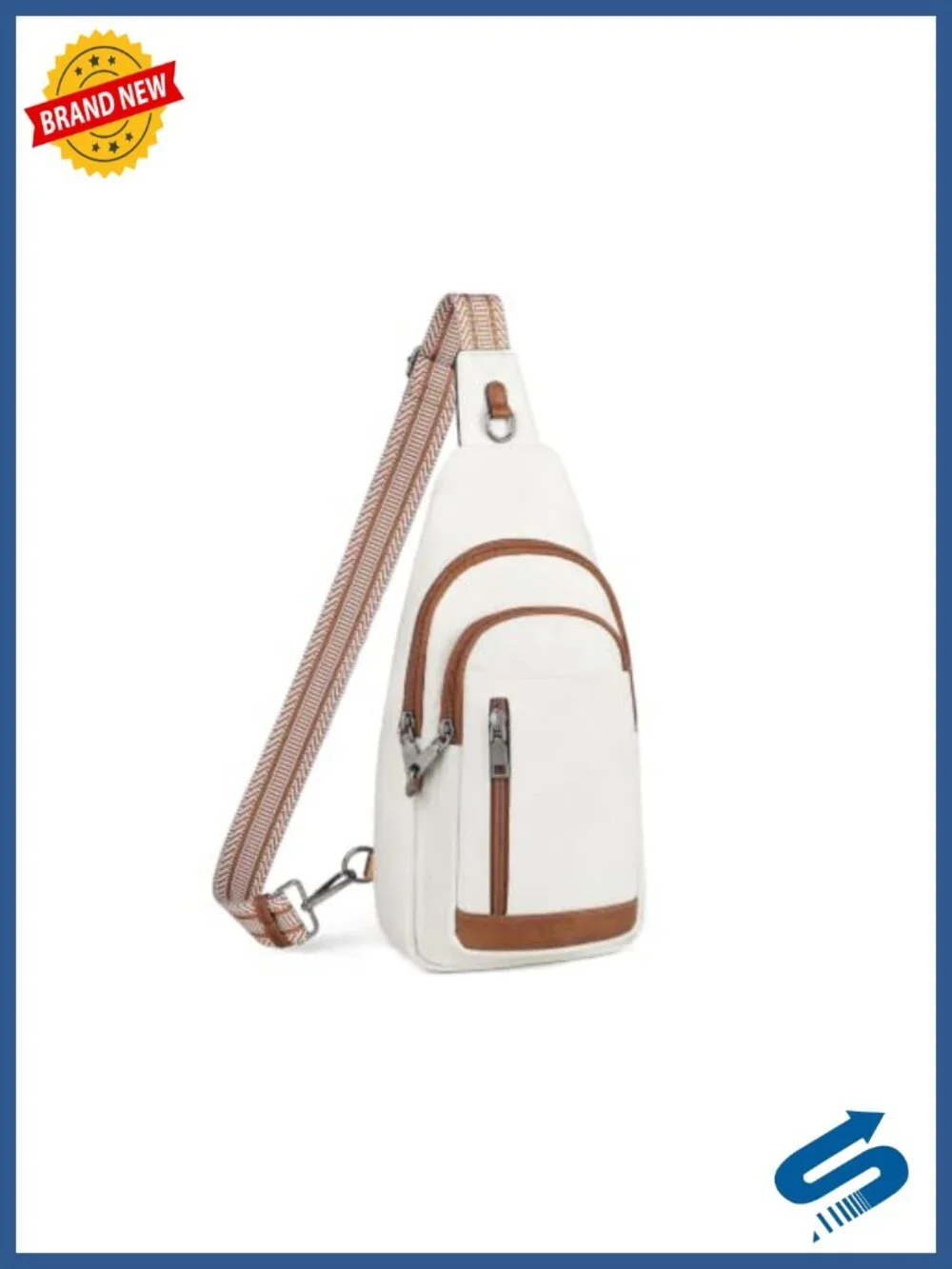 Women's Anti-Theft RFID Sling Crossbody Bag Faux Leather Backpack Purse